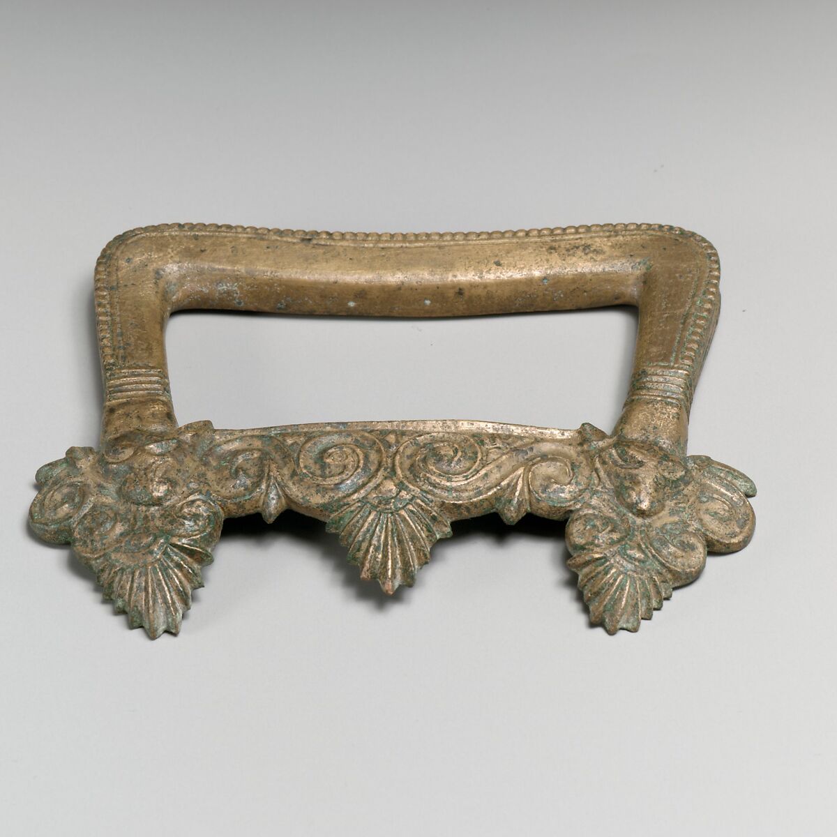 Pair of bronze handles, Bronze, Etruscan