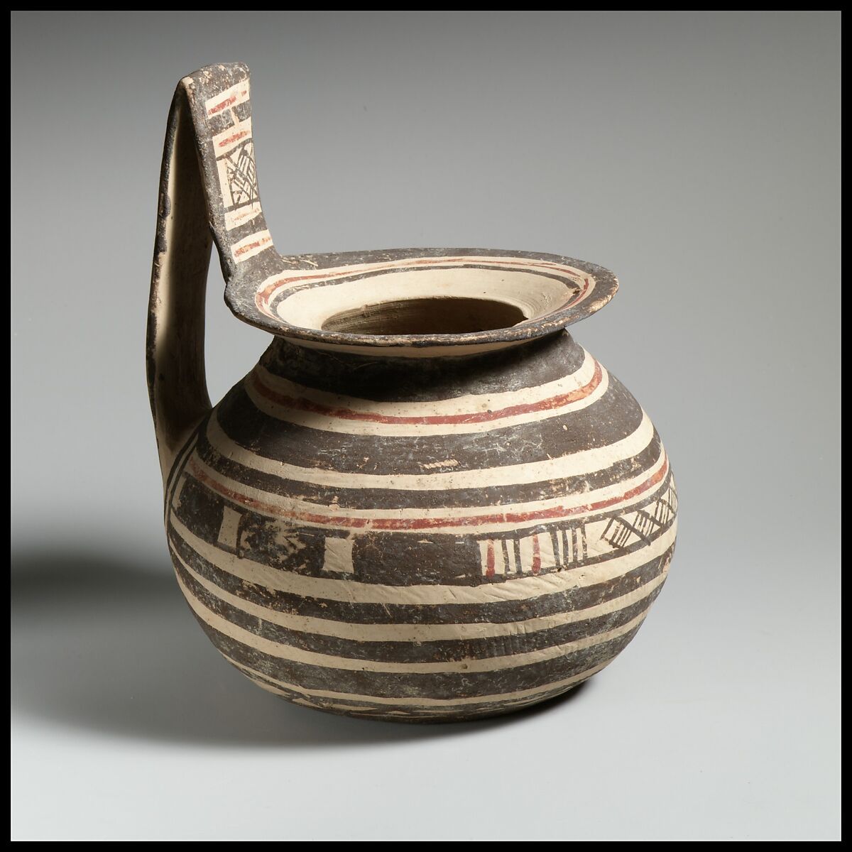 Jug, Terracotta, Italic-Native, South Italian (Daunian) 