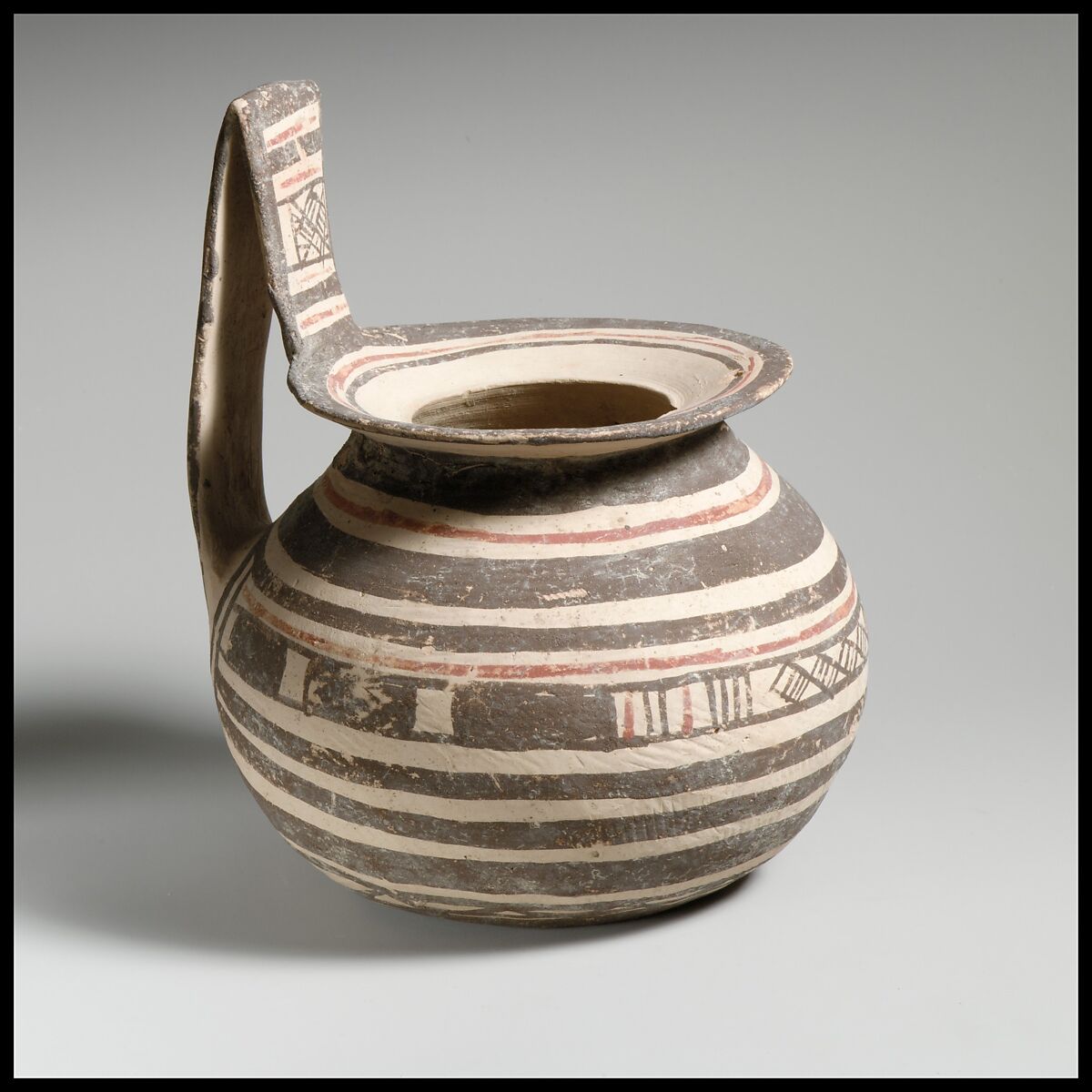Jug, Terracotta, Italic-Native, South Italian (Daunian)
