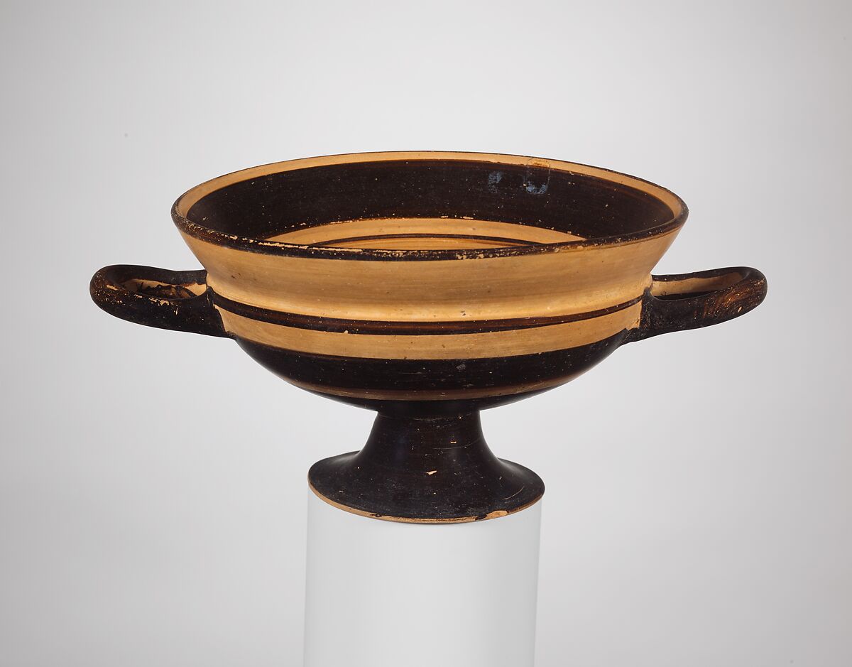 Terracotta kylix (drinking cup), Terracotta, East Greek 