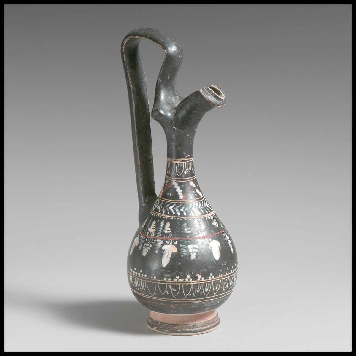 Oinochoe, Terracotta, Greek, South Italian, Apulian