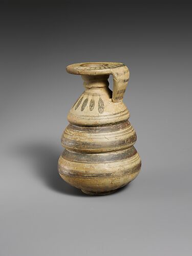 Terracotta alabastron (perfume vase)