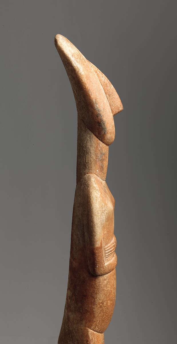 Marble female figure, Attributed to the Bastis Master, Marble, Cycladic
