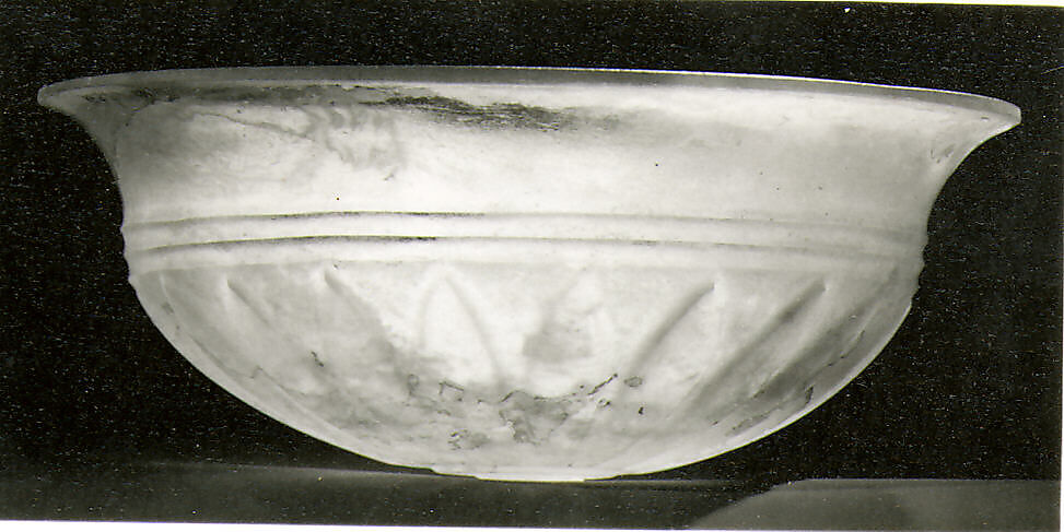 Glass phiale (libation bowl), Glass, Greek, Eastern Mediterranean 