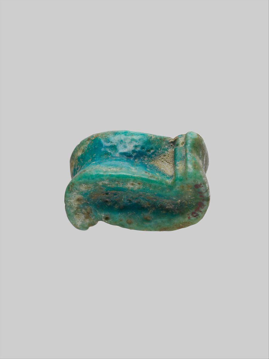 Faience astragalos (knucklebone), Faience, Greek, Egyptian 