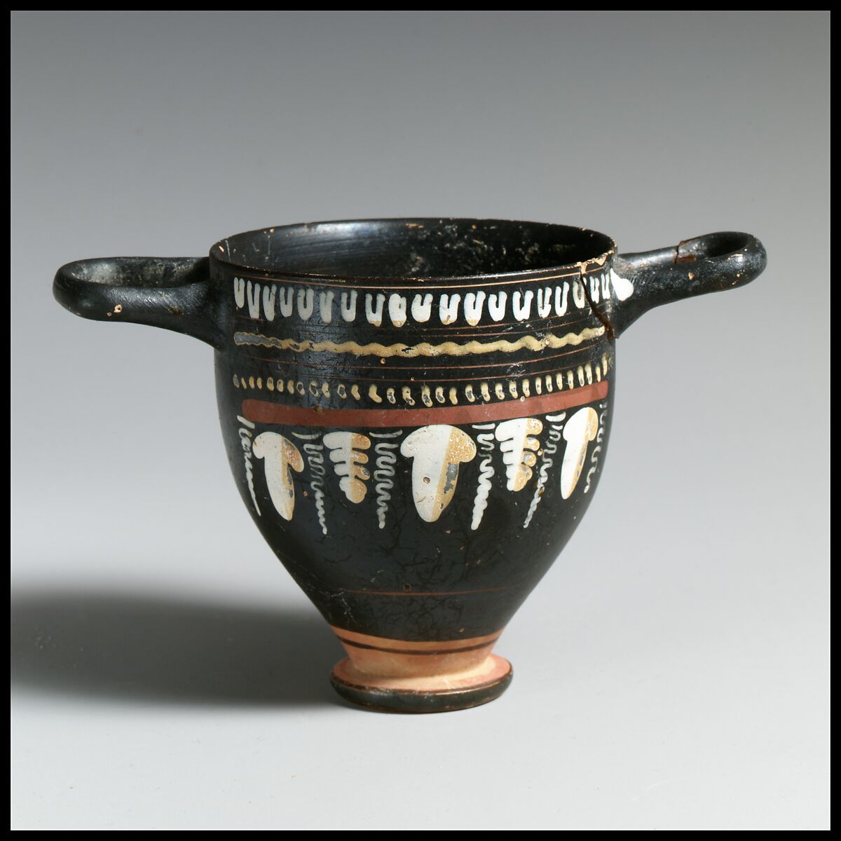 Skyphos, Terracotta, Greek, South Italian, Apulian 