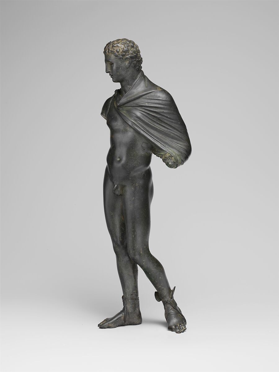 Bronze statuette of Hermes, Bronze, Greek or Roman