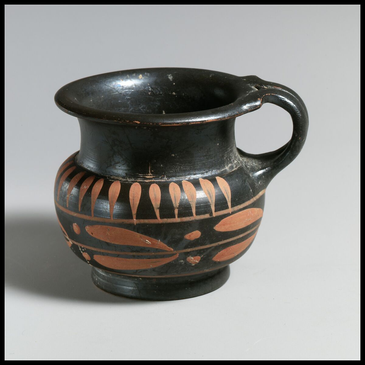 Mug, Attributed to the Xenon Group, Terracotta, Greek, South Italian, Apulian 