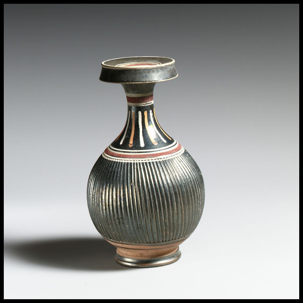 Bottle, Terracotta, Greek, South Italian, Apulian, Canosan 