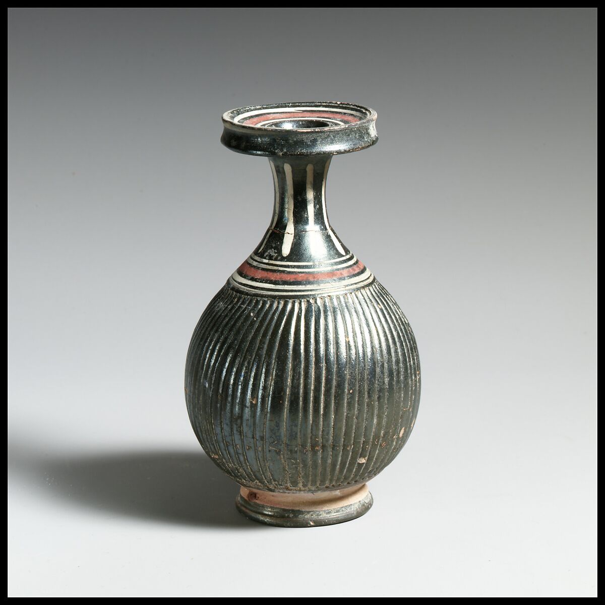 Bottle, Terracotta, Greek, South Italian, Apulian, Canosan 