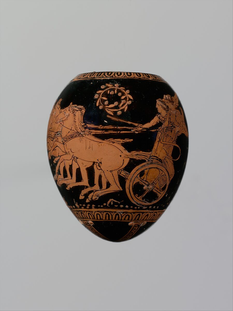 Attributed to the Washing Painter - Terracotta oon (egg) - Greek, Attic - Classical - The Met