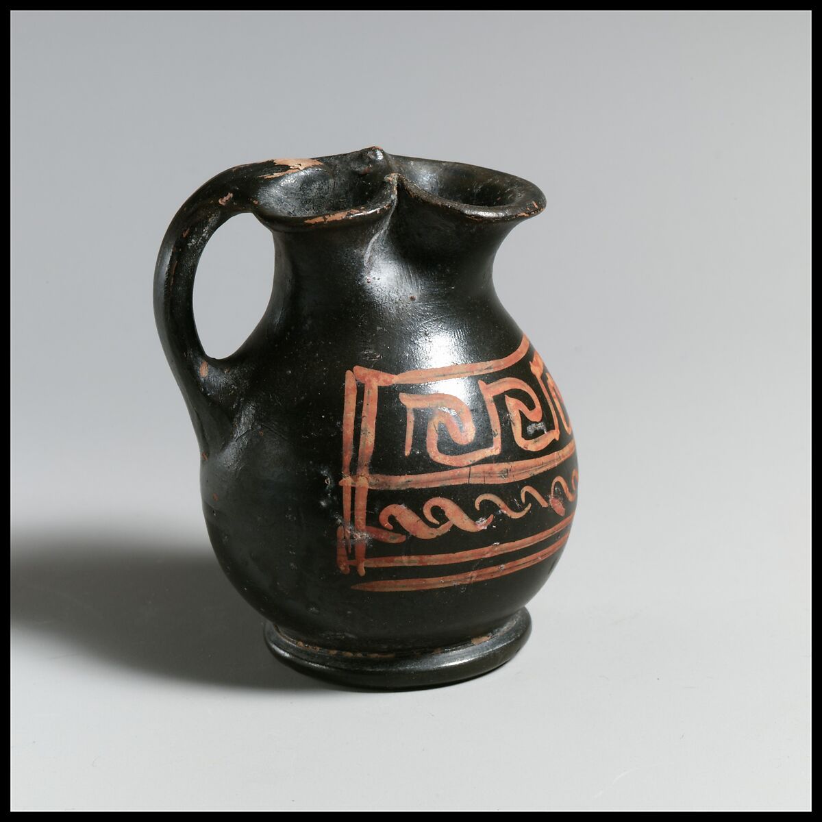 Oinochoe, Attributed to the Xenon Group, Terracotta, Greek, South Italian, Apulian 