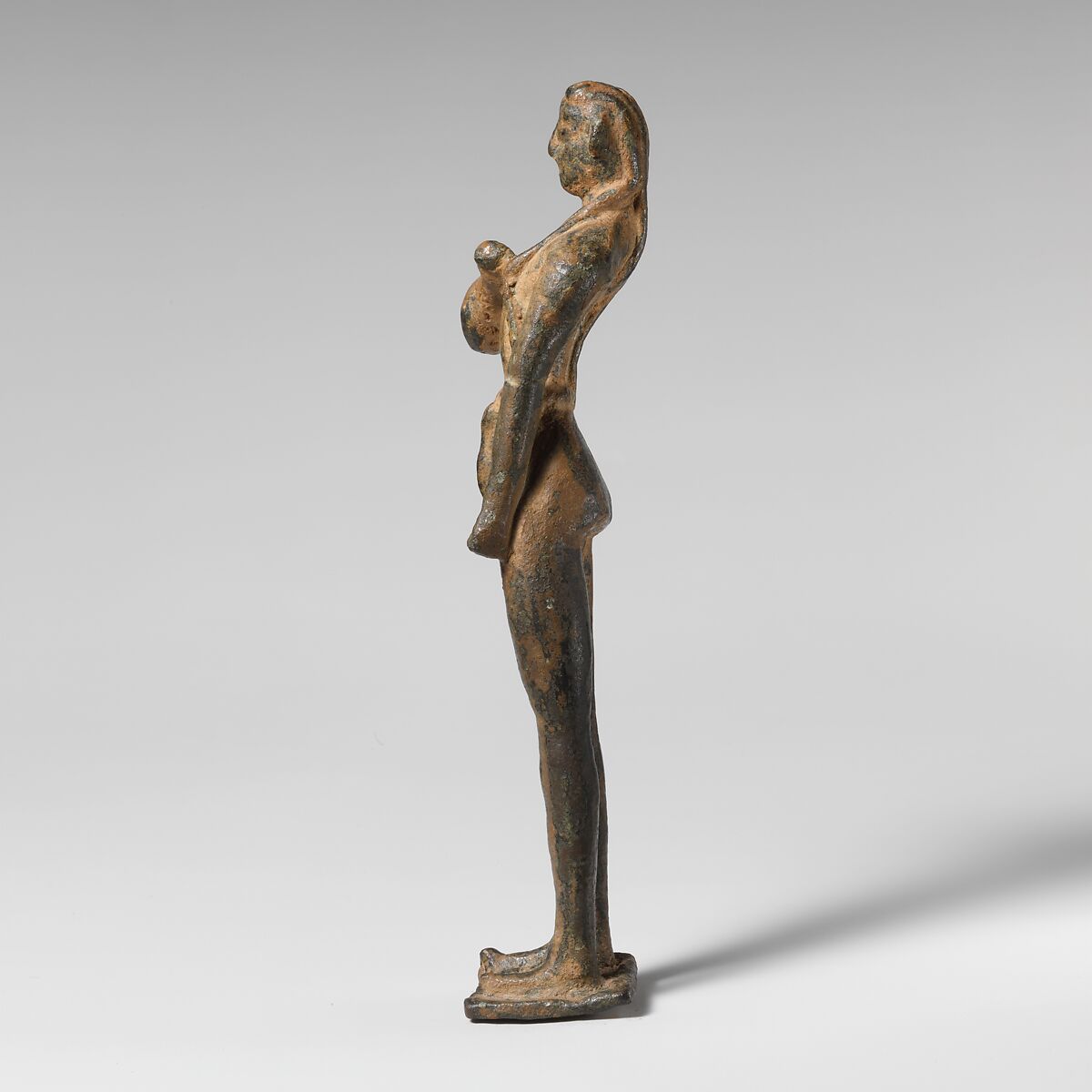 Bronze statuette of a votary, Bronze, Minoan