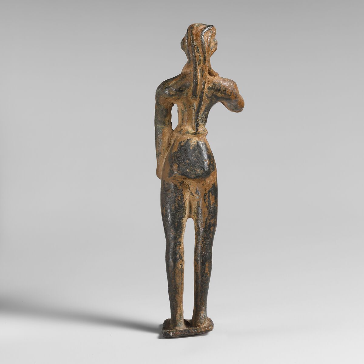 Bronze statuette of a votary, Bronze, Minoan