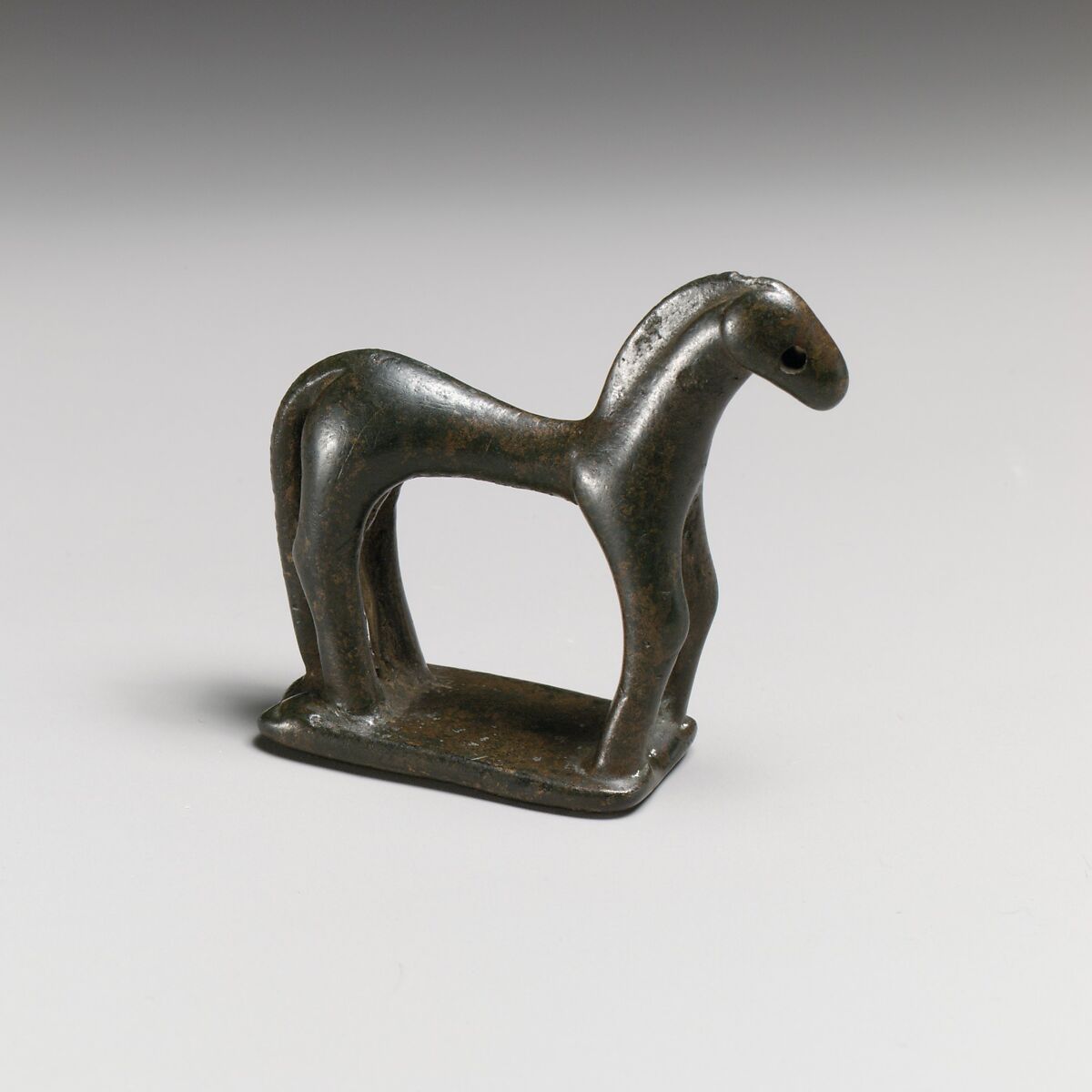 Bronze statuette of a horse, Bronze, Greek 