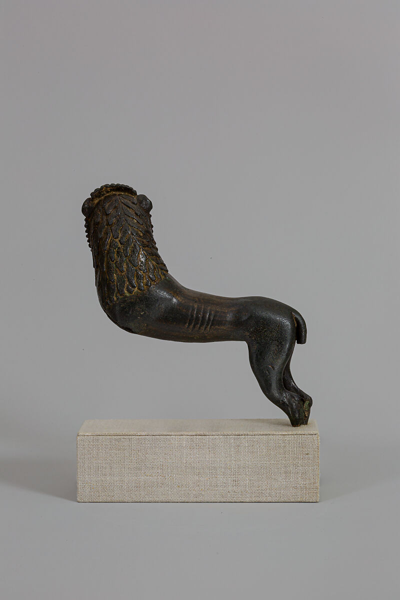 Bronze statuette of a lion, Bronze, Greek
