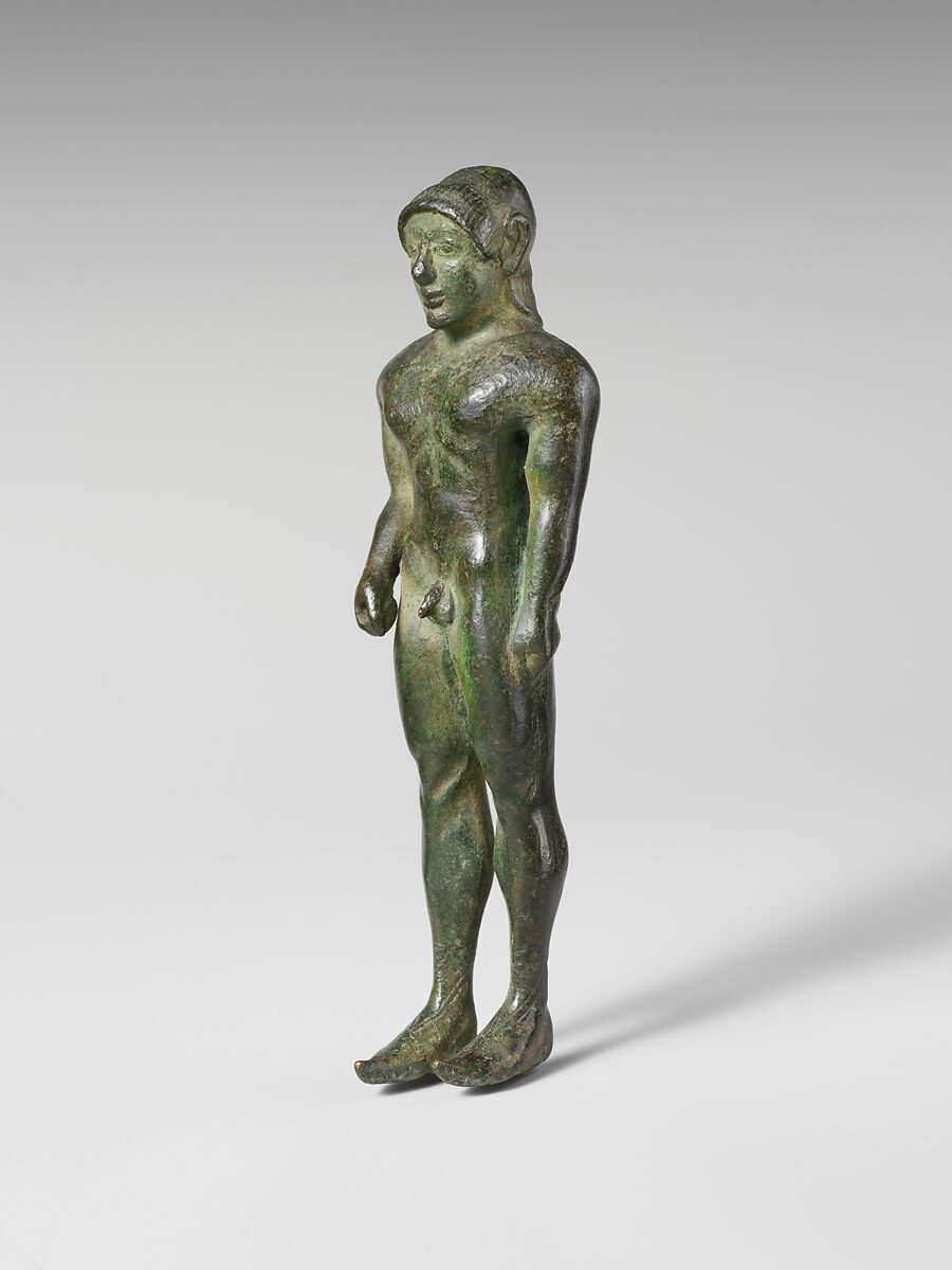 Bronze statuette of a youth, Bronze, Etruscan 