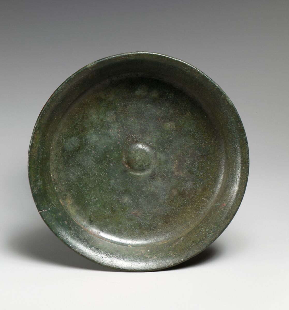 Bronze phiale (libation bowl), Bronze, Etruscan 