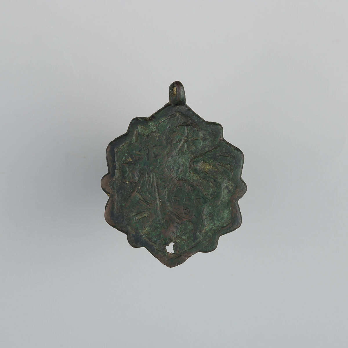 Badge or Harness Pendant, Copper, Spanish 