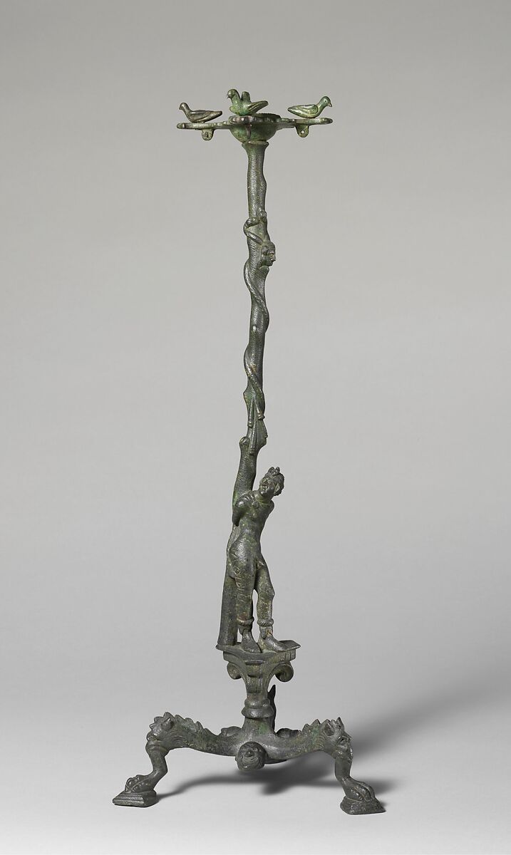 Bronze thymiaterion (incense burner) with Marsyas