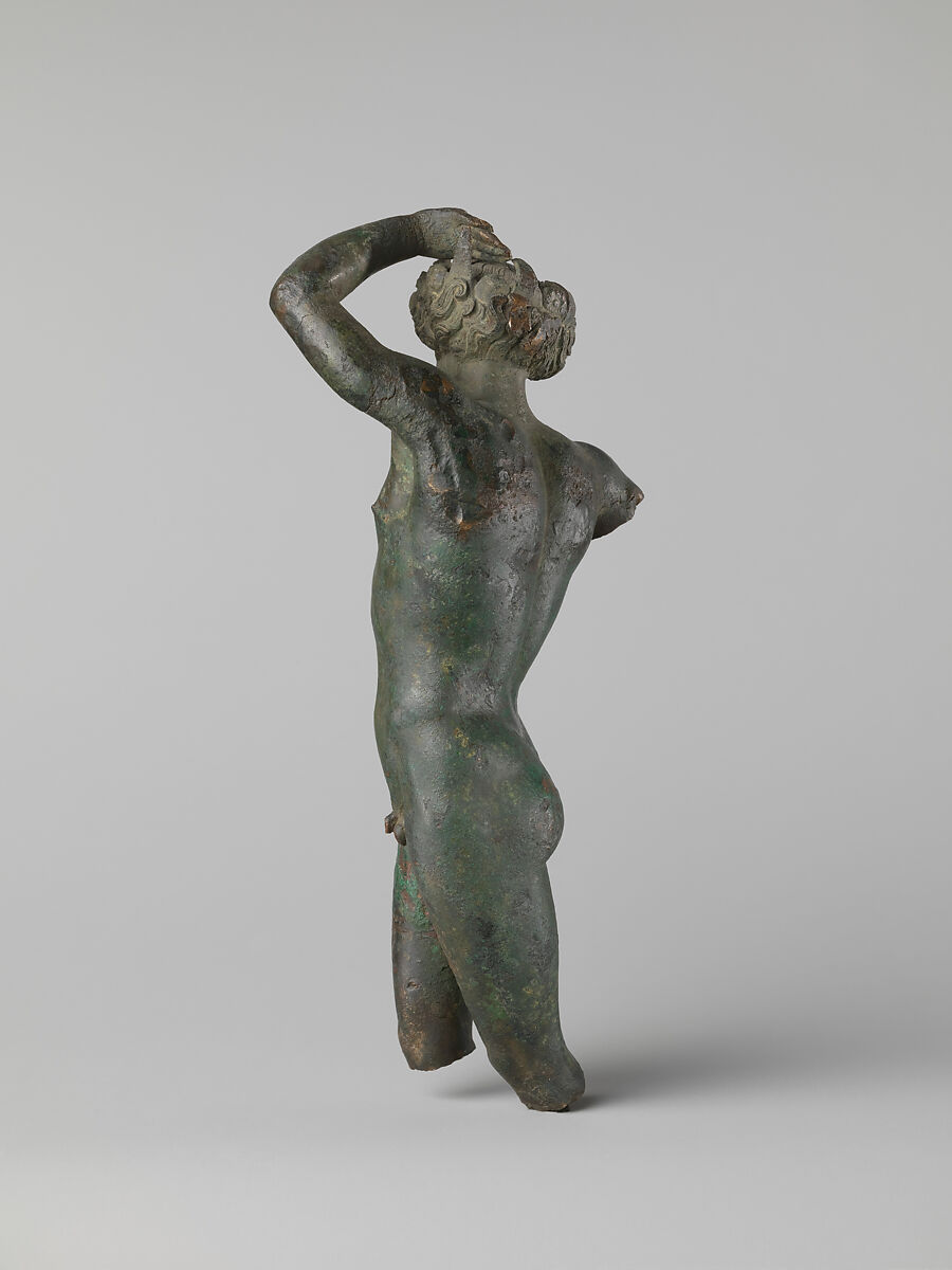 Bronze statuette of a youth dancing, Bronze, Greek