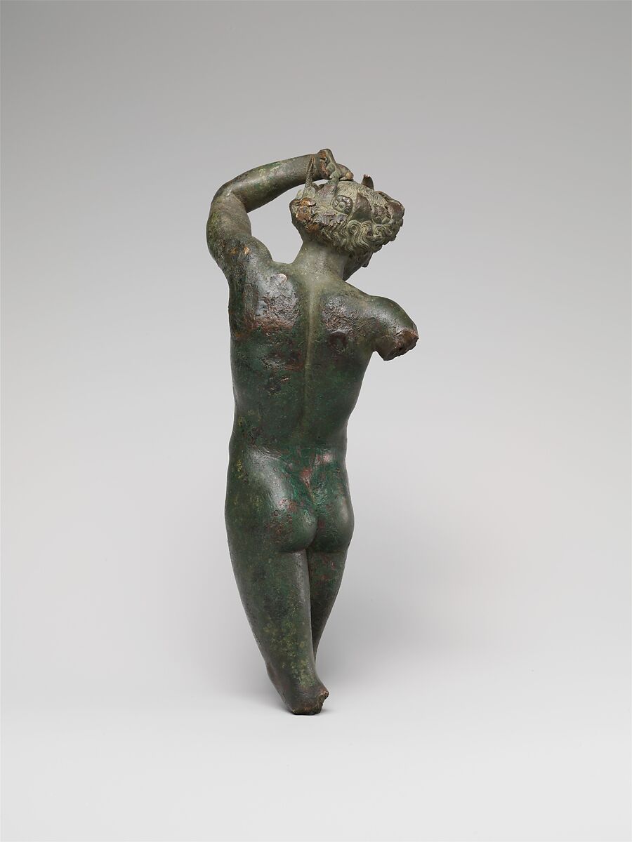 Bronze statuette of a youth dancing, Bronze, Greek