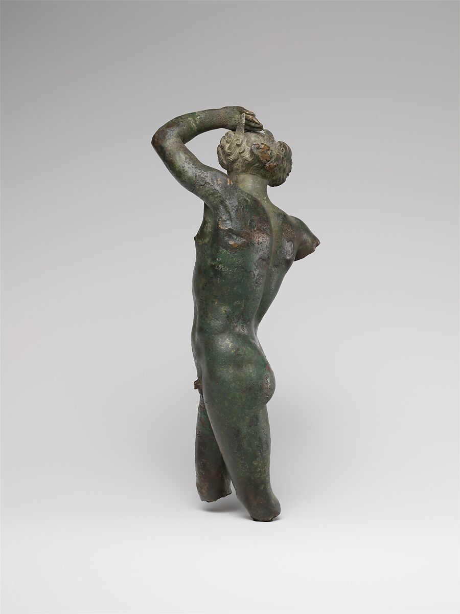 Bronze statuette of a youth dancing, Bronze, Greek