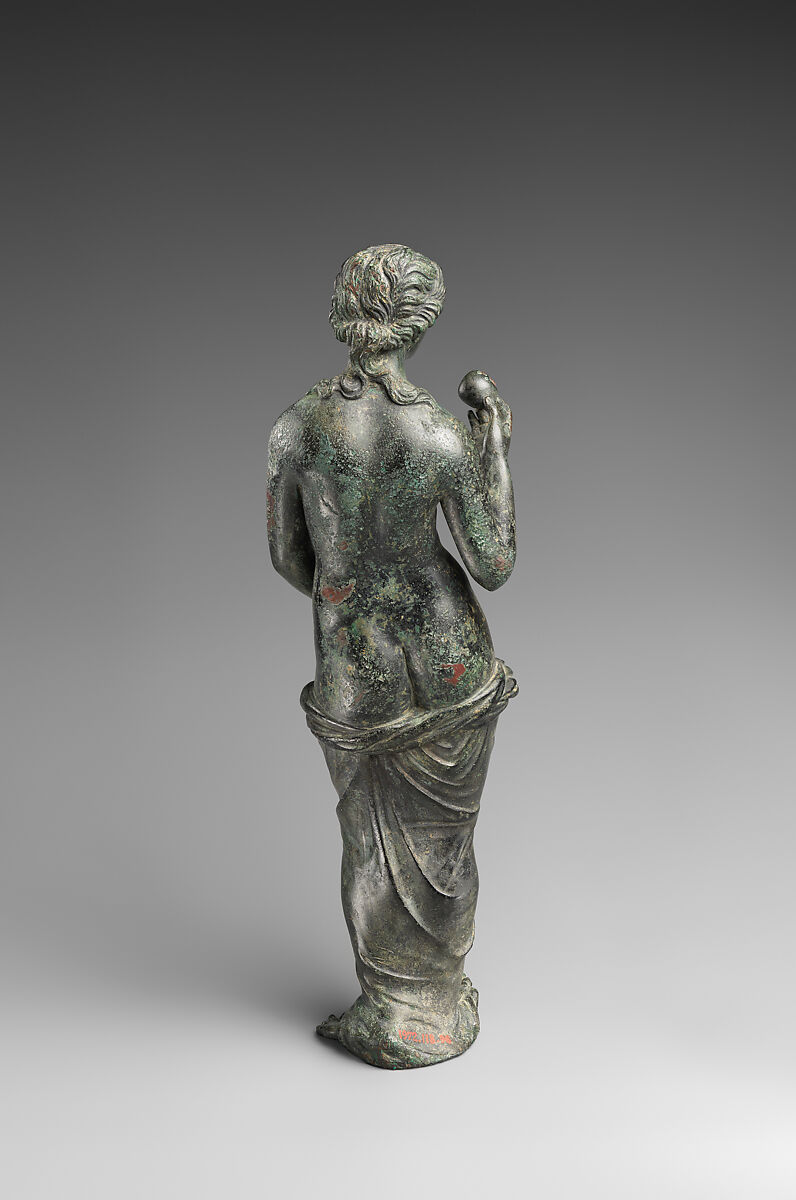 Bronze statuette of Aphrodite with silver eyes, Bronze, Greek
