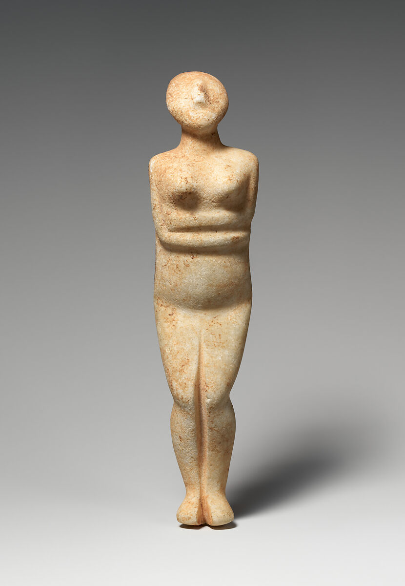 Marble female figure, Marble, Cycladic 