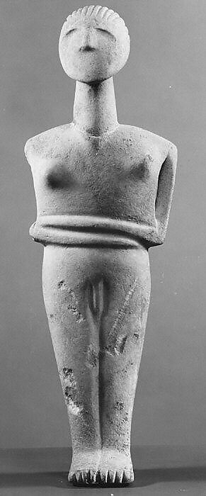 Marble male figure, Marble, Cycladic