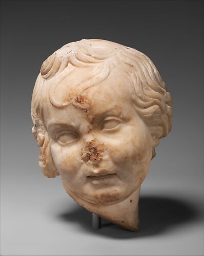 Marble head of a child