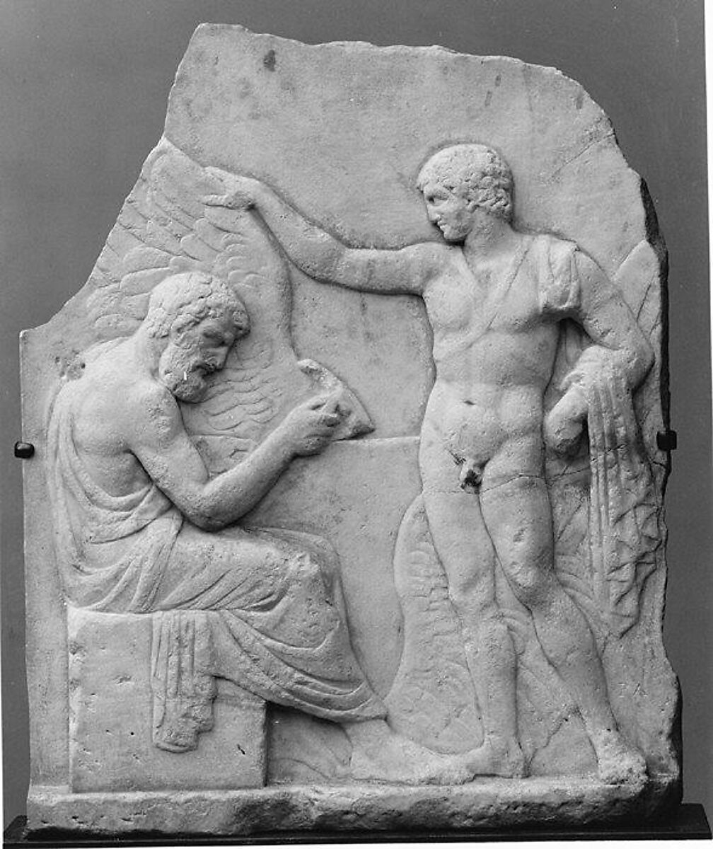 Relief of Daedalus and Icarus, Marble