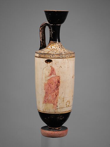 Terracotta lekythos (oil flask)