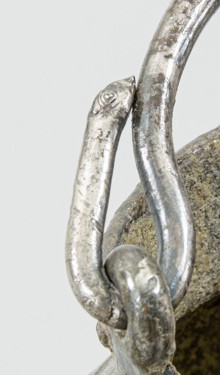 Silver situla (pail) with swinging handles, Silver, East Greek