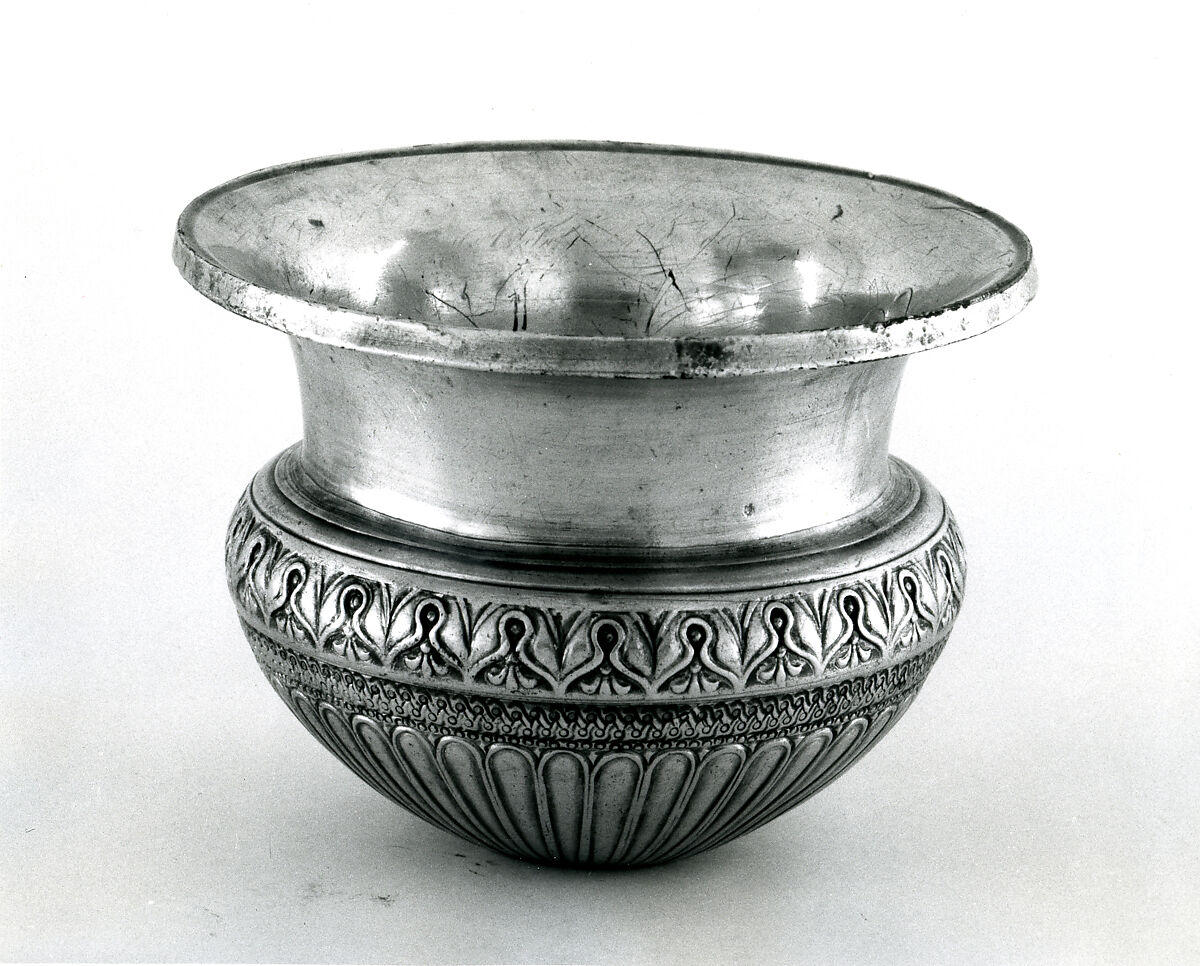 Silver cup, Silver, gold, Greek