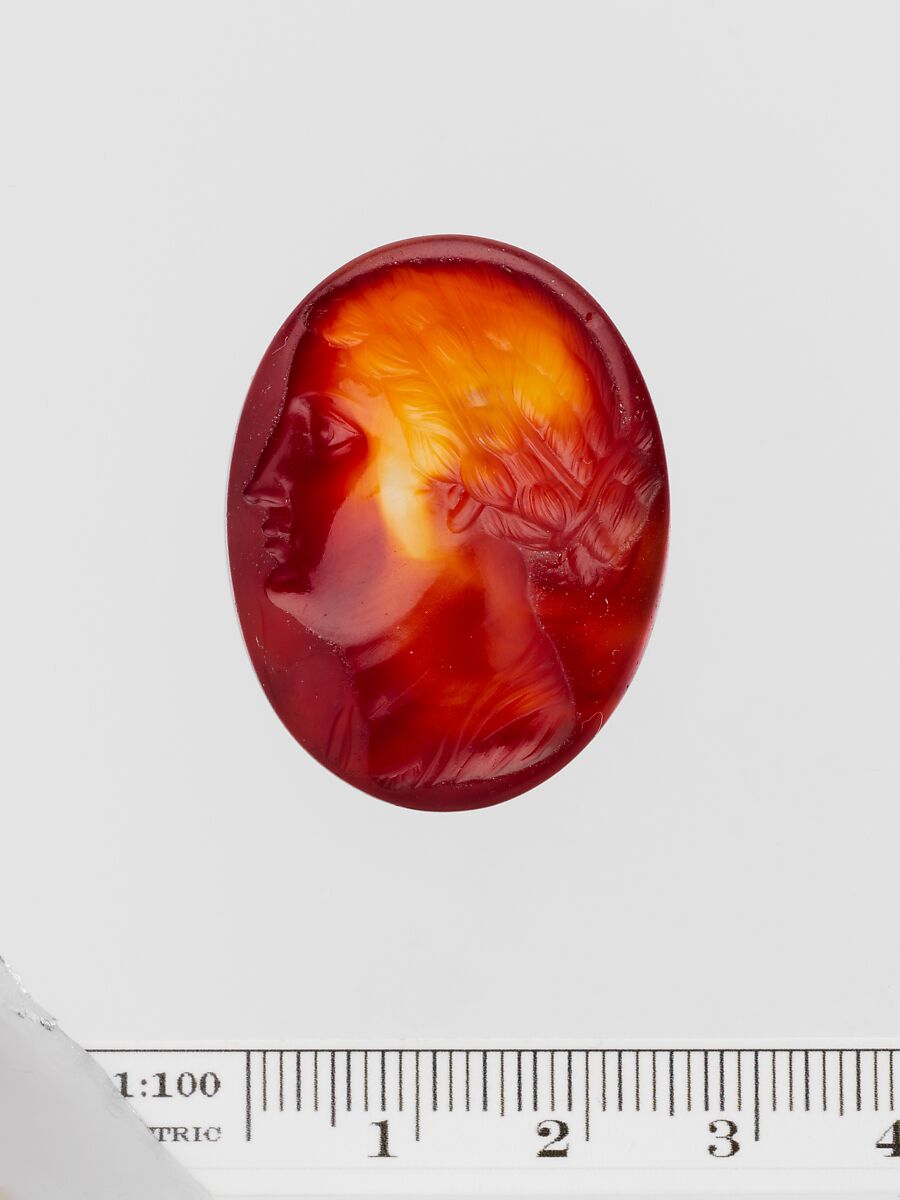 Carnelian oval, Carnelian, Greek 