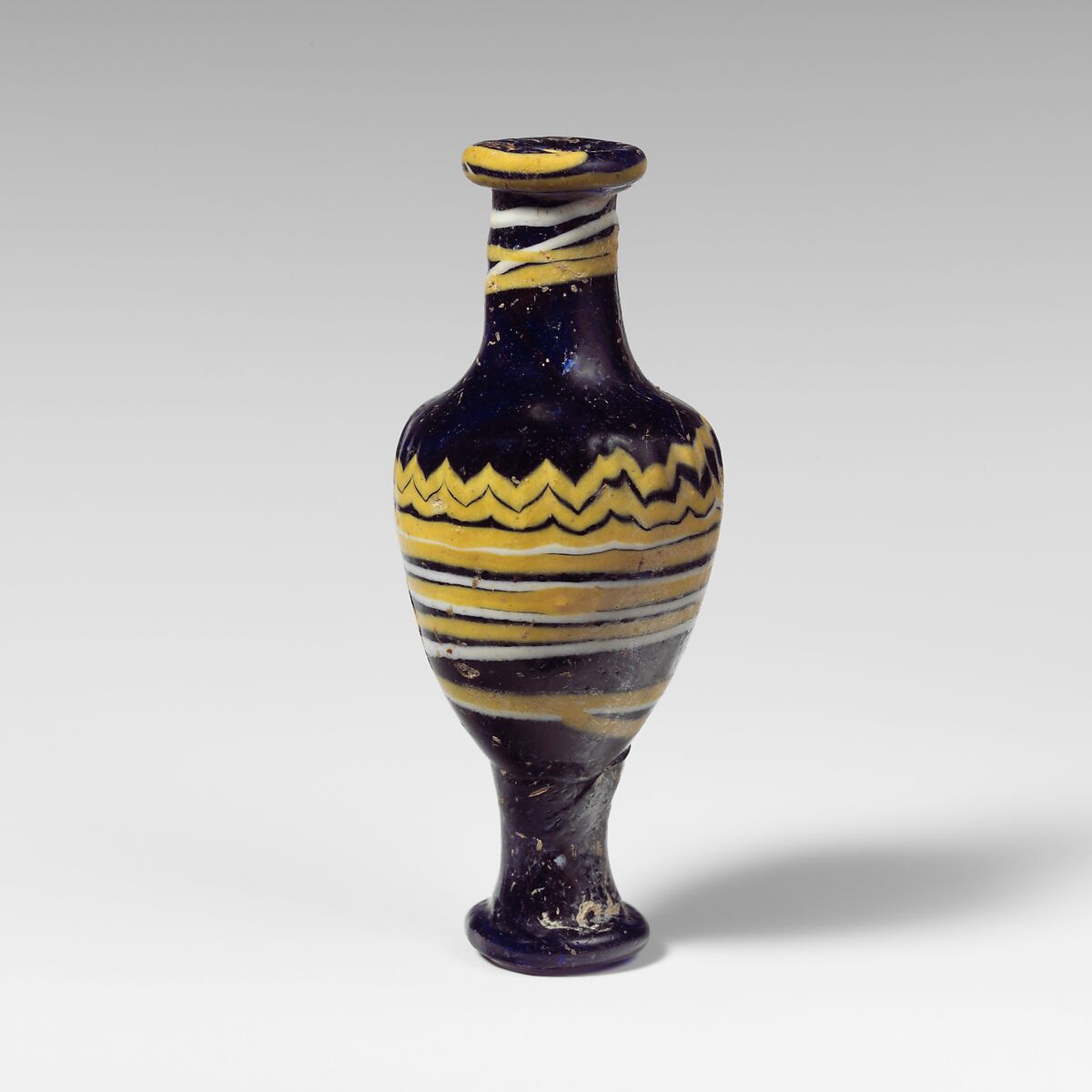 Glass unguentarium (perfume bottle), Glass, Greek, Eastern Mediterranean 