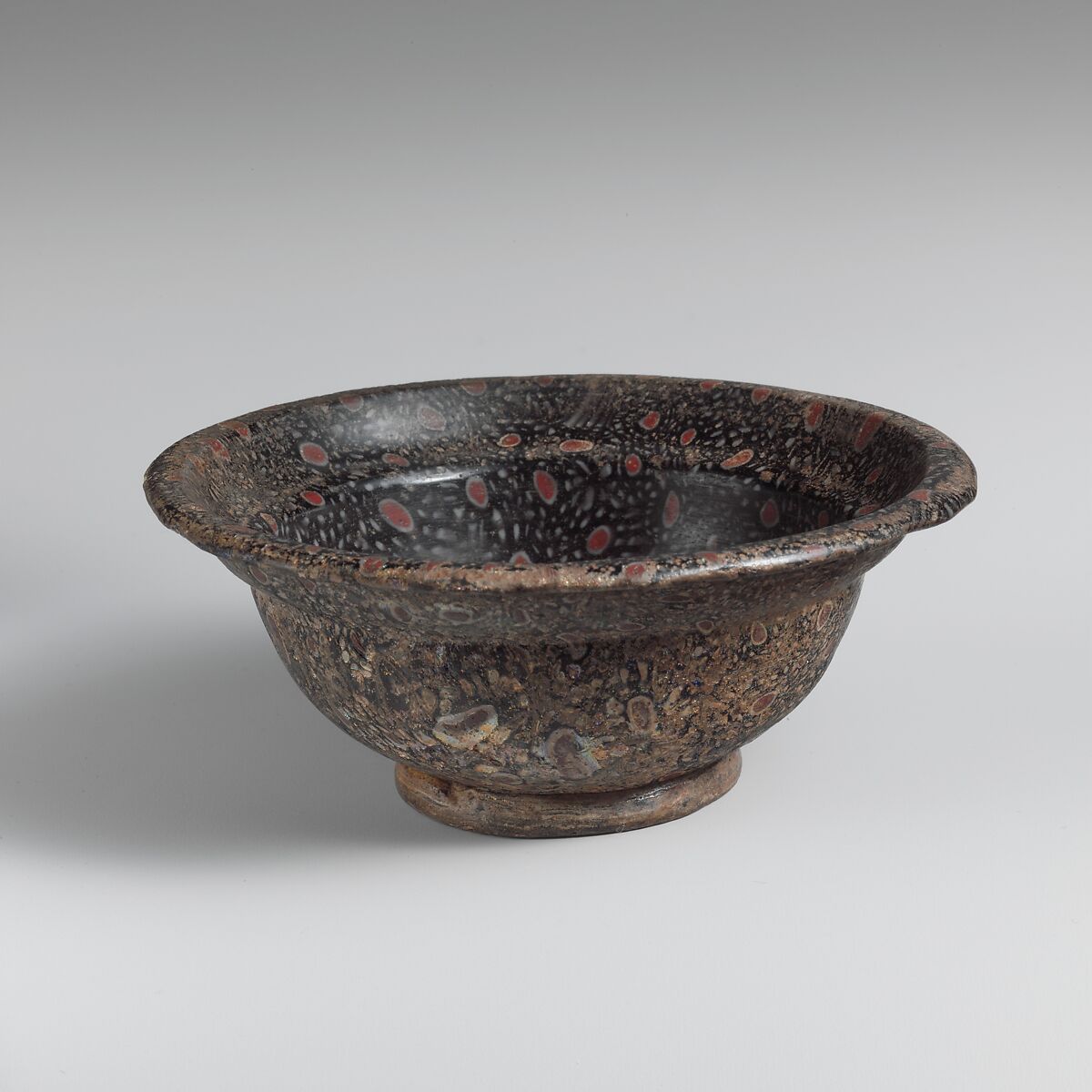 Glass mosaic bowl, Glass, Roman 