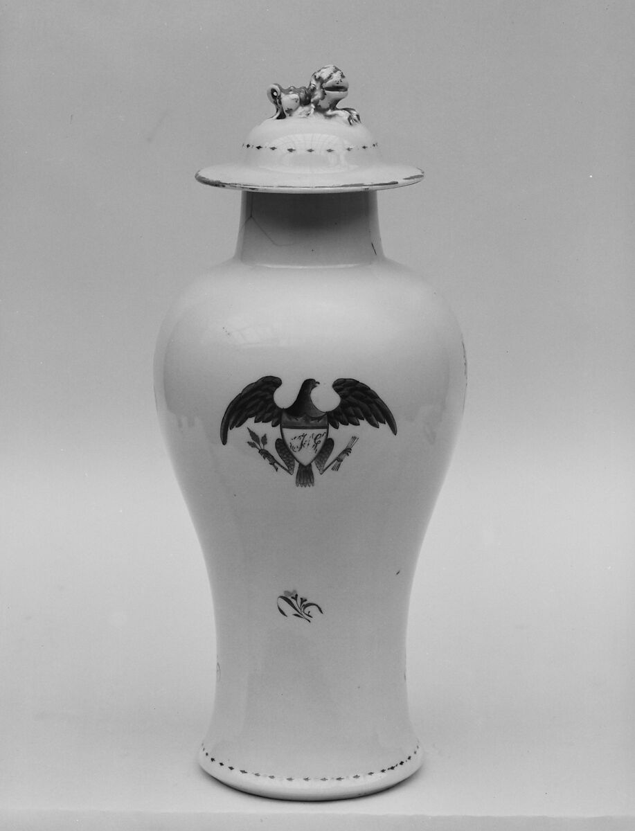 Covered Vase, Porcelain, Chinese