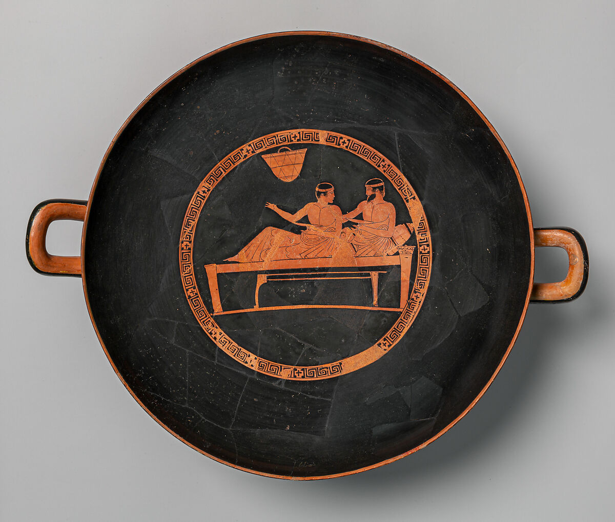 Kylix, Attributed to the Euaion Painter, Terracotta, Greek, Attic 