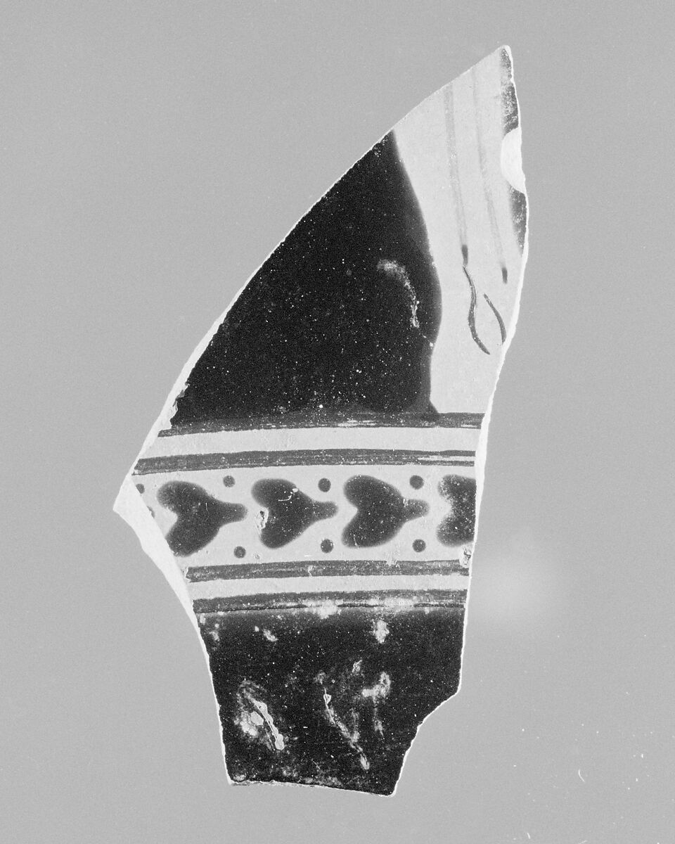 Neck-amphora, fragmentary, Attributed to the Berlin Painter, Terracotta, Greek, Attic