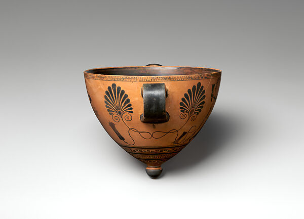 Terracotta mastos (drinking cup in the form of a breast), Attributed to Psiax, Terracotta, Greek, Attic