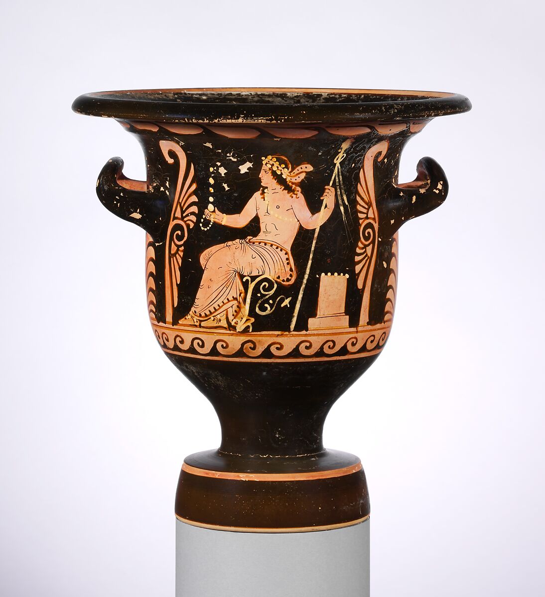 Terracotta bell-krater (mixing bowl)