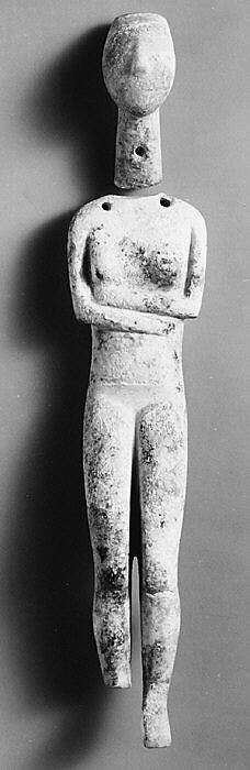 Marble female figure, Marble, Cycladic 