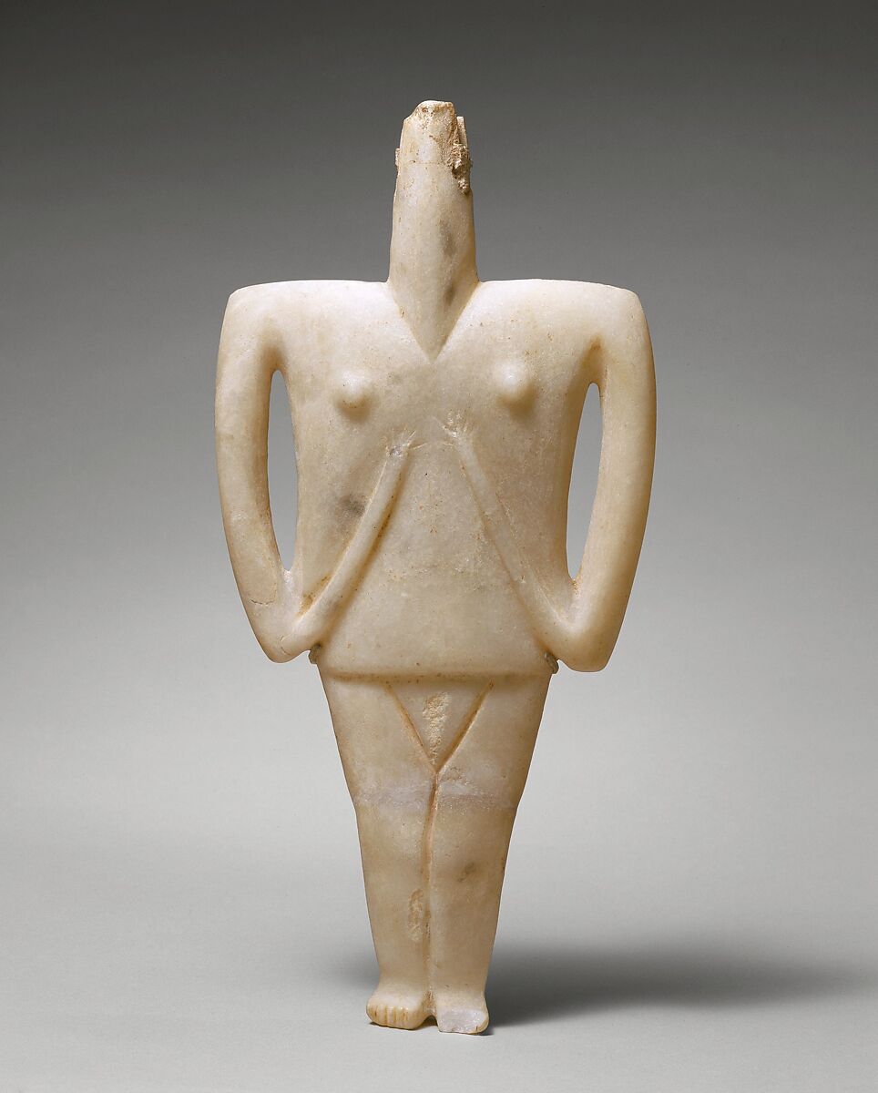 Marble female figure, Marble, Cycladic