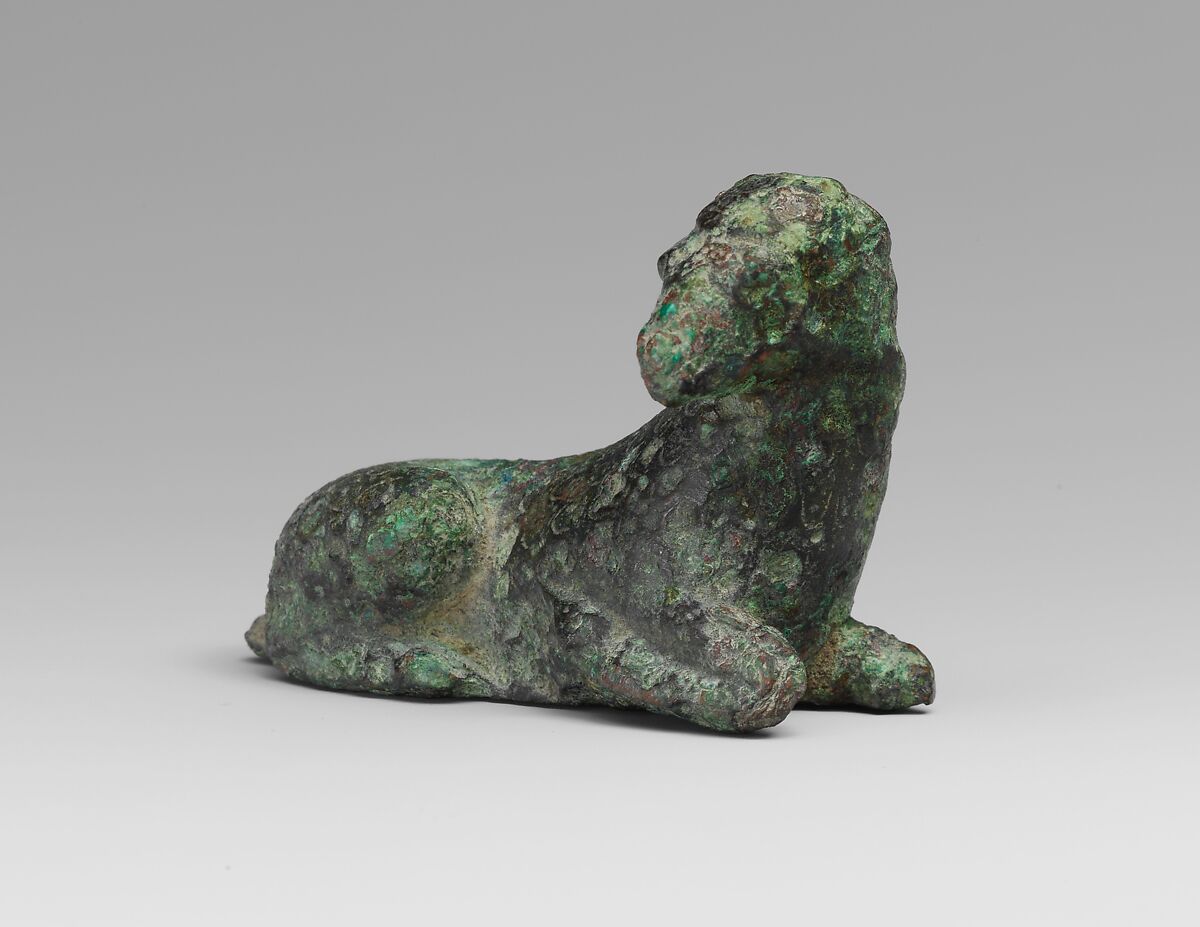 Bronze statuette of a sheep, Bronze, Greek 