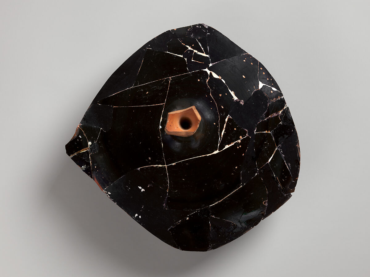 Kylix fragments, Attributed to the Antiphon Painter, Terracotta, Greek, Attic