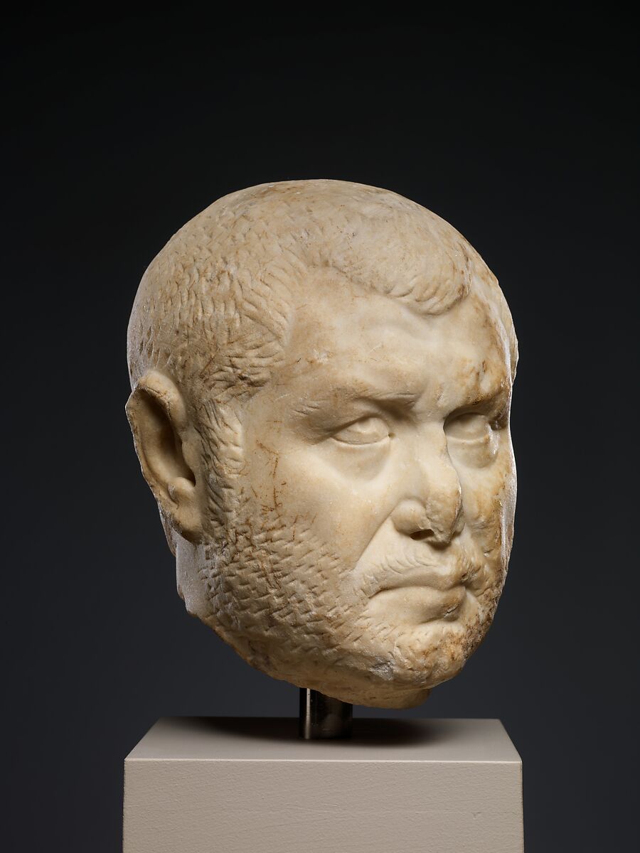 Marble portrait of a man, Marble, Roman