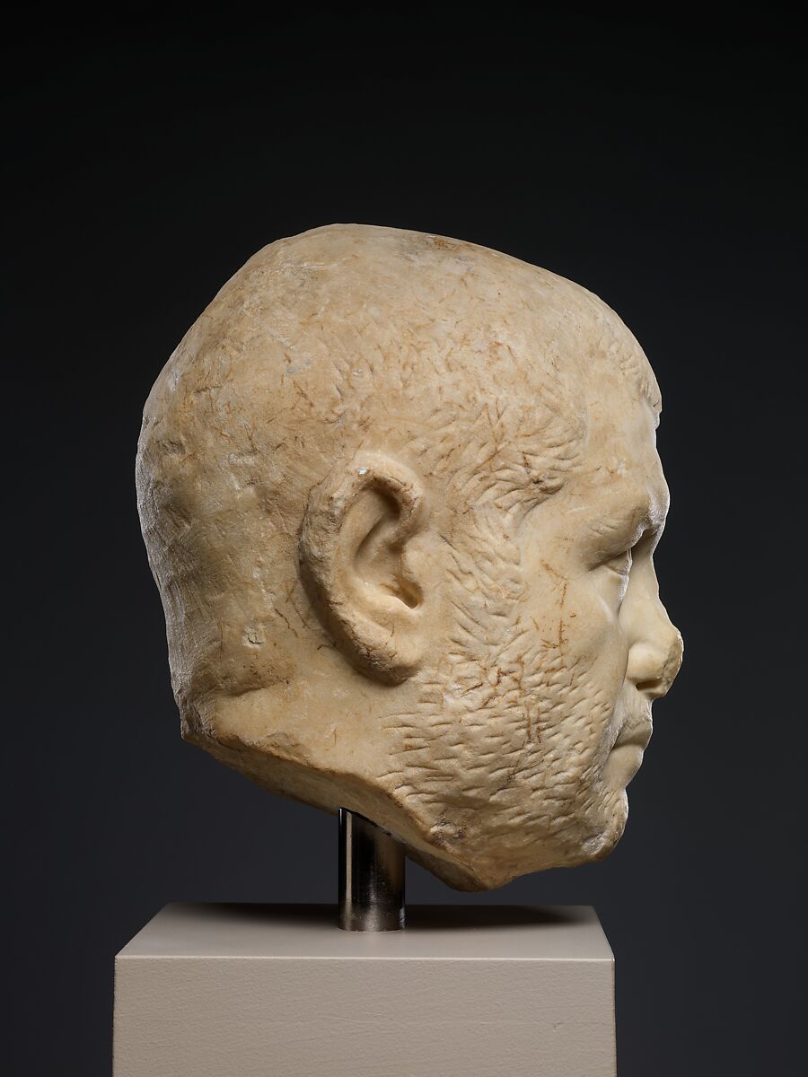 Marble portrait of a man, Marble, Roman
