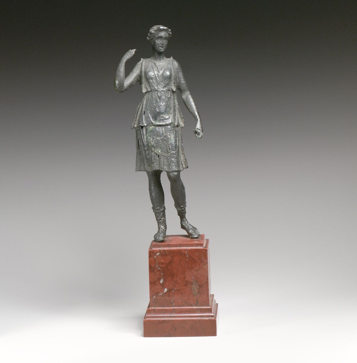 Bronze statuette of Artemis, Bronze, Greek 
